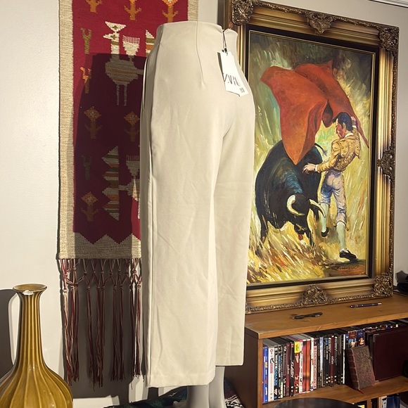 Zara oyster white culottes. Small - Picture 5 of 10